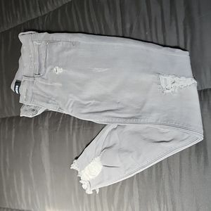 Express distressed  Grey denim size 8r